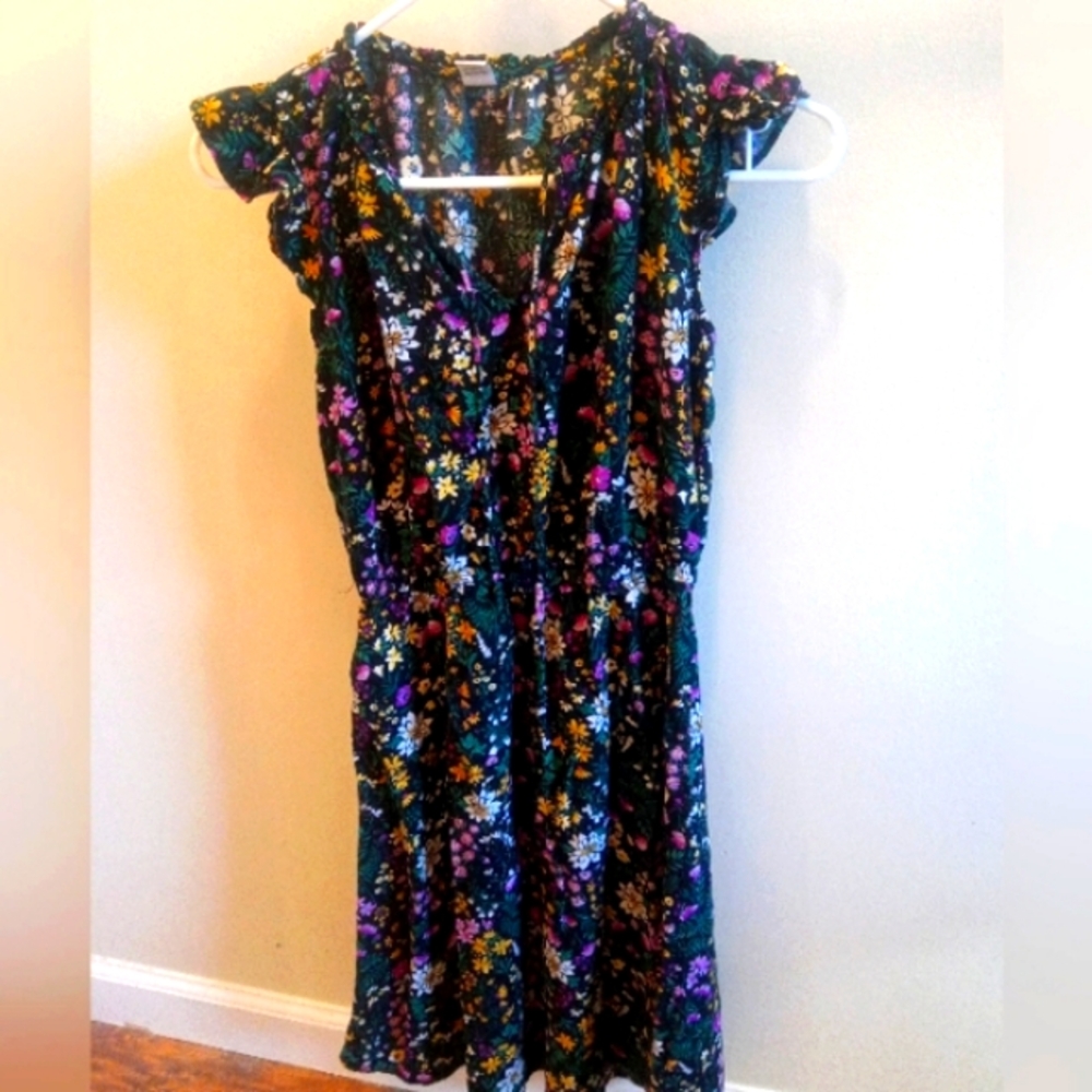 Flower synch waist dress